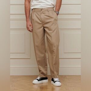 NWT- BELIER Beige Relaxed Fit Trouser Men's Pants